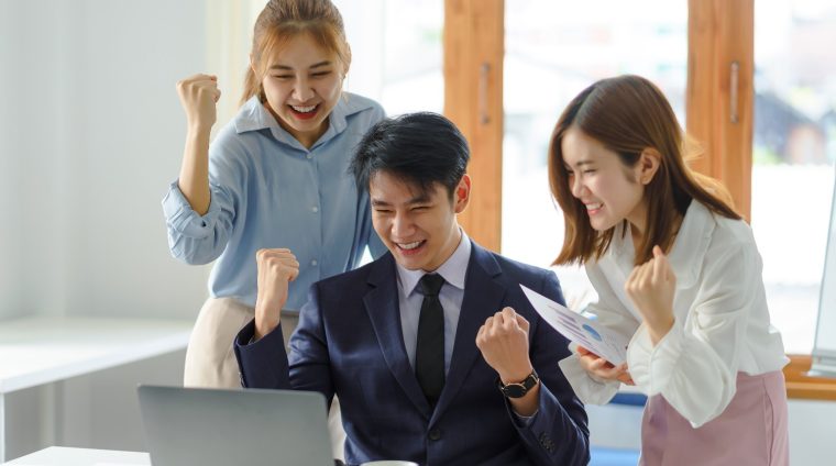 Young Asian Business Success